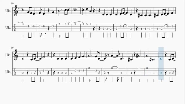 Ukulele Tab: How to play Simple And Clean (Kingdom Hearts) by Utada Hikaru смотреть онлайн