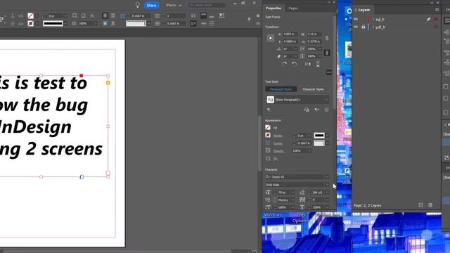 InDesign Bugs - Character field on the Property panel is lagging смотреть онлайн