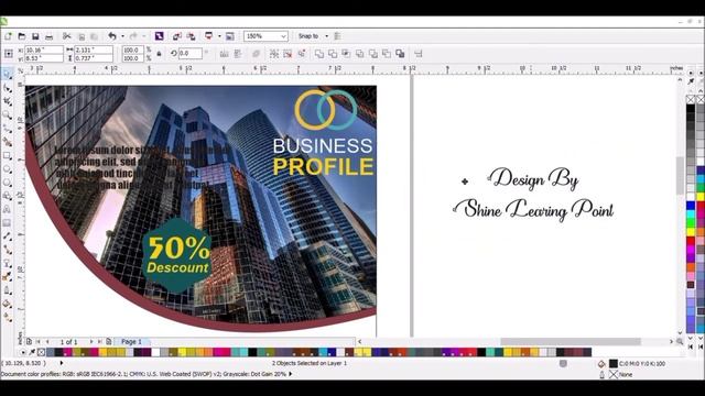 Real Estate flyer design template using coreldraw/Brochure Design in CorelDraw TUTORIAL смотреть онлайн