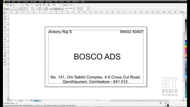 Graphic Designing கிராபிக் டிசைனிங் | (DTP) தமிழ் Tamil Training | Corel Draw Training - Part - 1 смотреть онлайн