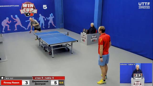 12:30 Плющ Павел 3-2 Деревинский Дмитрий стол 5 ЮГ-2 09.12.20 смотреть онлайн