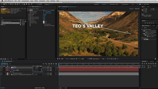 3D TRACKING LINES • Adobe After Effects Tutorial смотреть онлайн