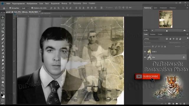 Реставрация фото / Restoration of old and damaged photos смотреть онлайн