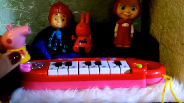 Peppa Pig Свинка Пеппа мультик из игрушек Маша и Нолик в гостях у Пеппы Masha and Nolik visiting смотреть онлайн