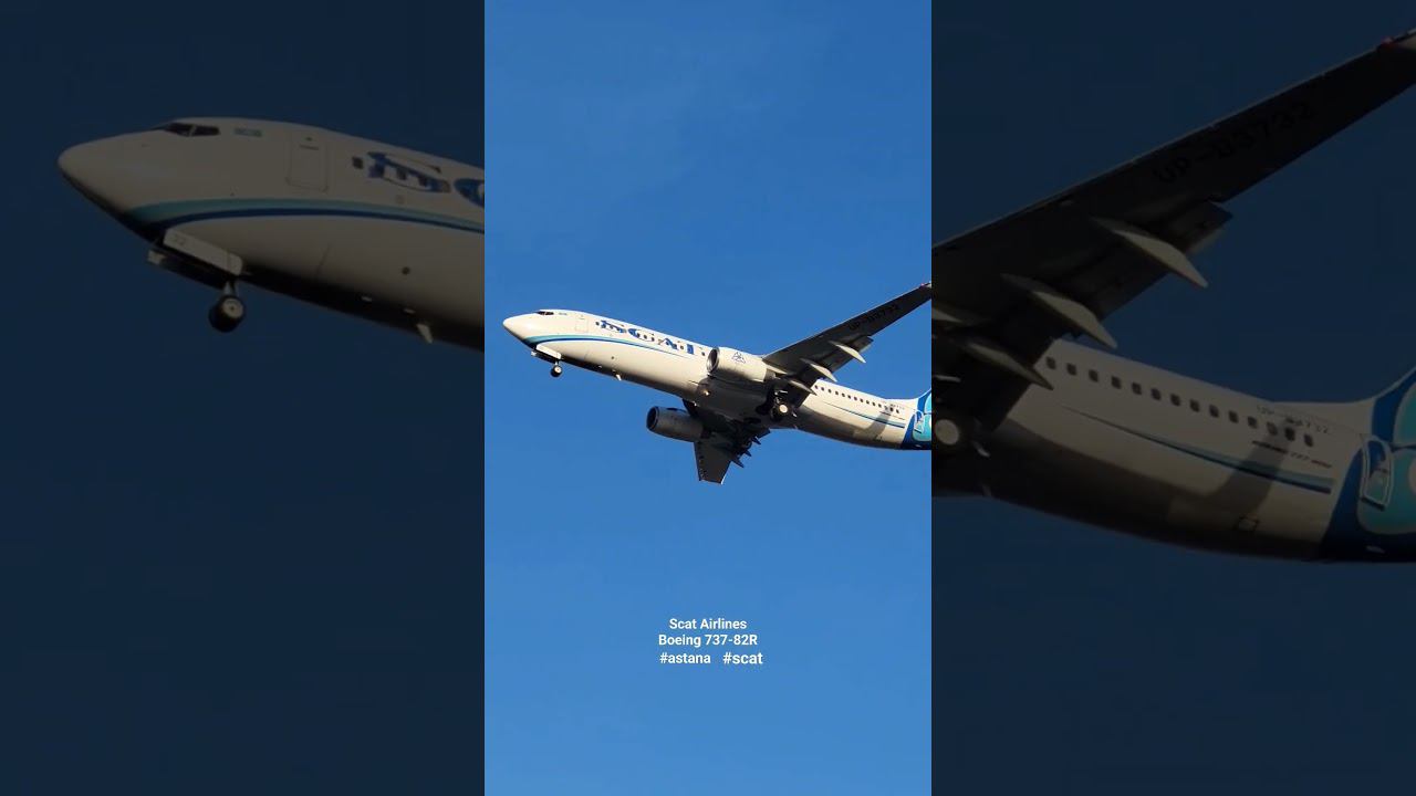 #ScatAirlines совершает посадку на #Boeing 737-82R в аэропорту #Астана.#astana#kazakhstan #qazaqstan смотреть онлайн