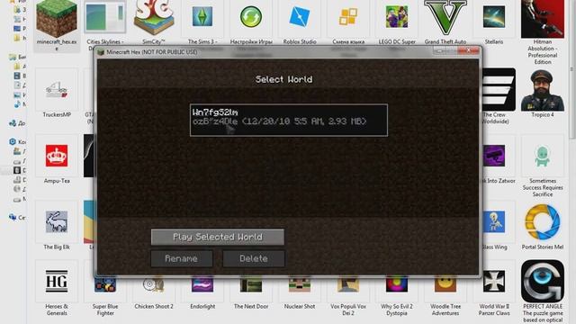 Minecraft Hex.exe - Black/Red-eyed Steve, In-game files, Minecraft title glitch смотреть онлайн