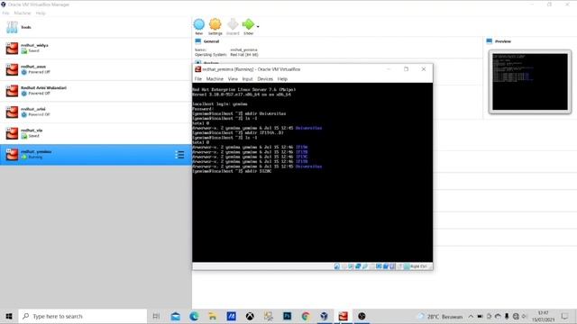 Manajemen Direktori Redhat Administrator ll Oracle VM virtualbox смотреть онлайн