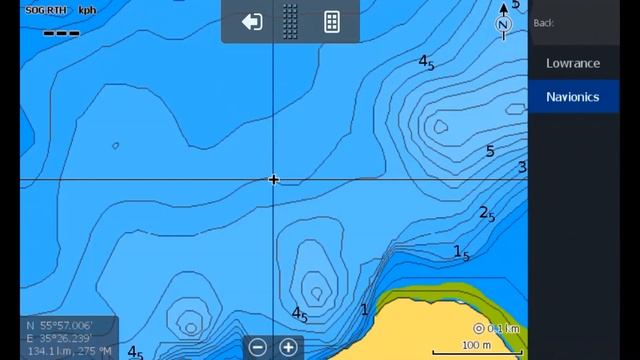 карты Lowrance и Navionics в Lowrance Elite Ti
