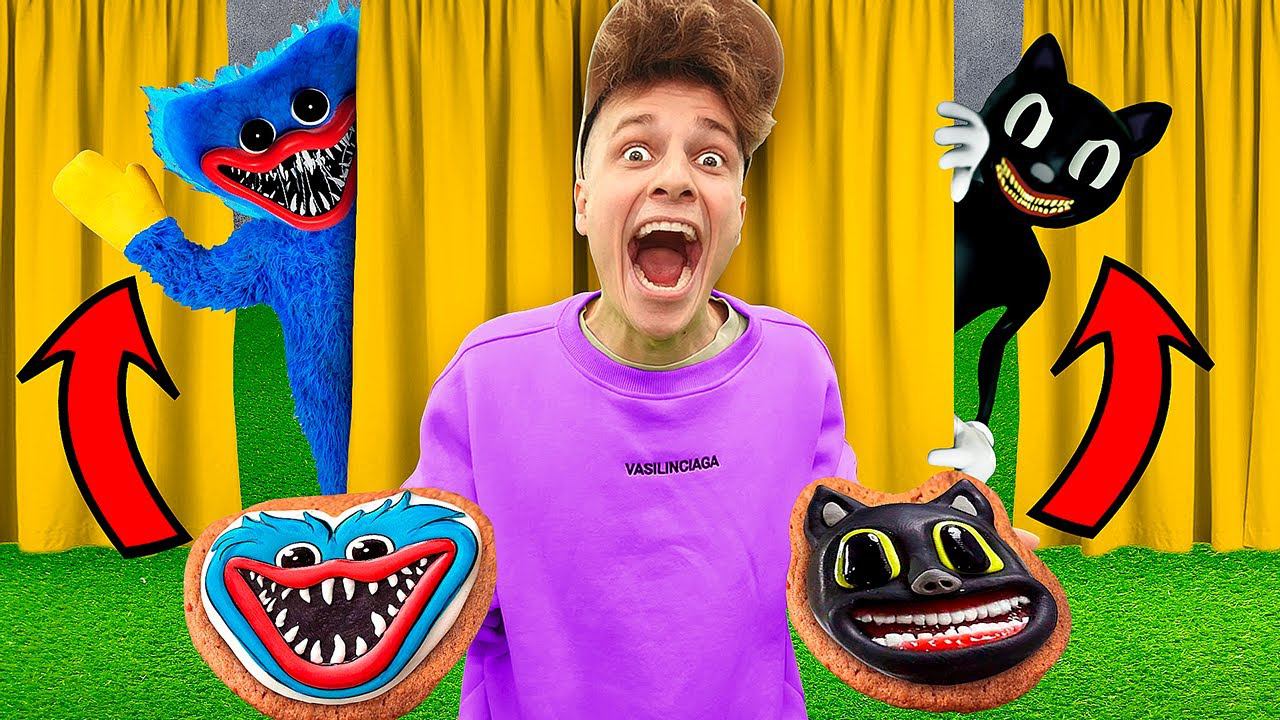 никогда не готовь печеньки КАРТУН КЭТА и ХАГГИ ВАГГИ в 3 Часа ночи !!! смотреть онлайн