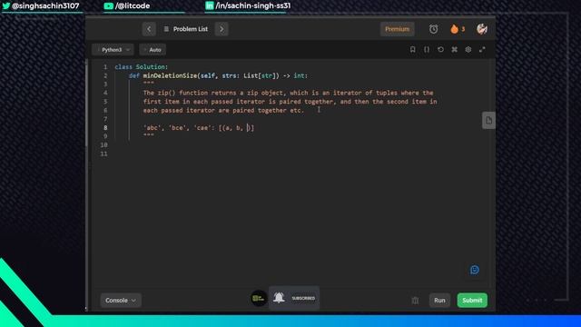 Leetcode 944. Delete Columns to Make Sorted - Python | Leetcode Daily Challenge смотреть онлайн