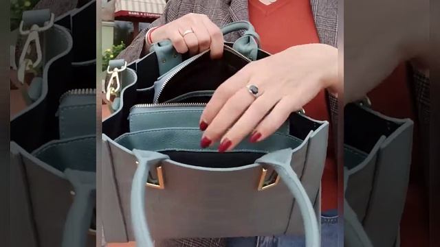 Большая и удобная Кожаная сумка. Магазин #Unishow Official Store смотреть онлайн