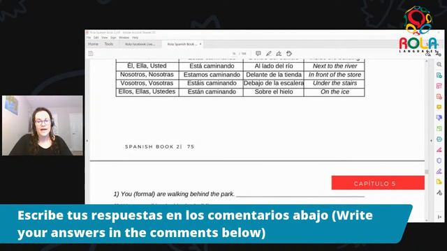 Community Spanish: Repaso - Traducciones Con Presente Progresivo (Verbos -AR)(III) смотреть онлайн