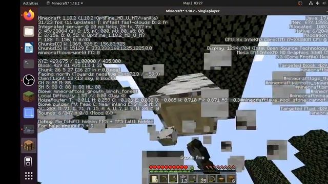 Singleplayer Minecraft Probook 6560b i7 2620M max 16gb ram max turbo 3.4 GHz Ubuntu Linux GAMING смотреть онлайн