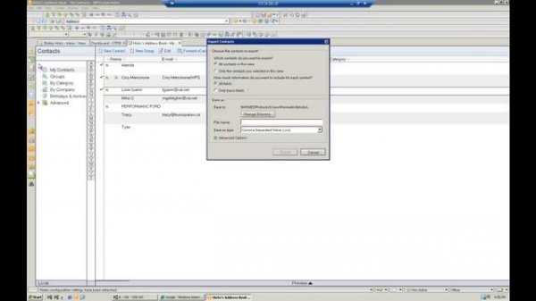 Export Contacts From Lotus Notes