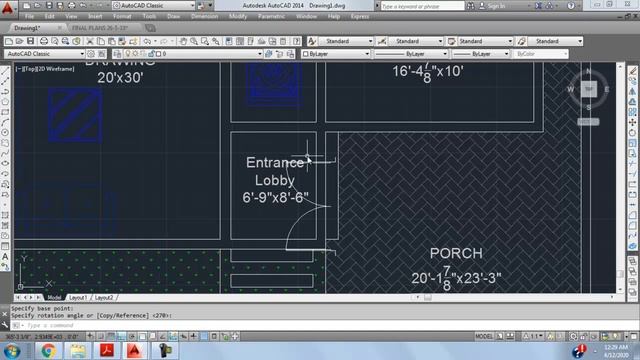 Learn AutoCAD with Basic 4-5 Commands Part 4 (Doors and Windows) смотреть онлайн