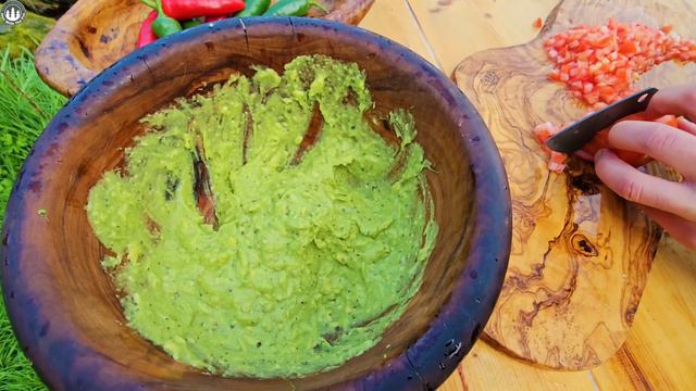 Pulled pork nachos, incredible forest feast (ASMR, Camping, Recipe ) смотреть онлайн