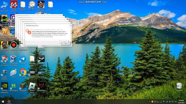 запустил вирус Crazy Error V2 (не опасный)