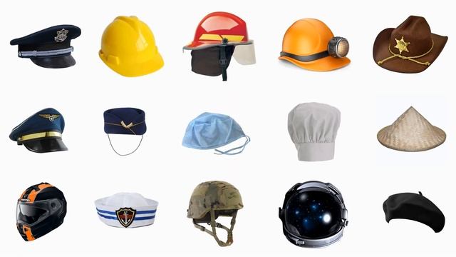 Learn Different Career Hats In English! Types of Career Job Occupations Hats Names English смотреть онлайн