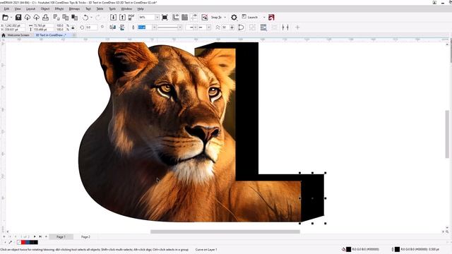 CorelDraw Tips & Tricks - 3D Text in CorelDraw 02 смотреть онлайн