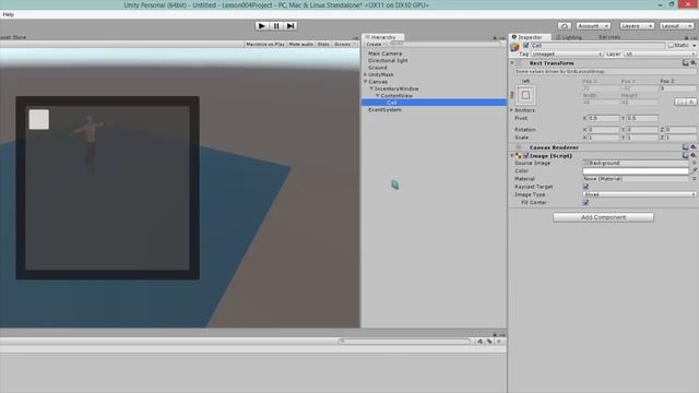 Видео курс Unity 3D User Interface. Урок 4. Инвентарь смотреть онлайн