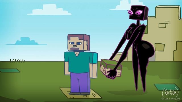 I found a female Enderman in Minecraft! Animation смотреть онлайн