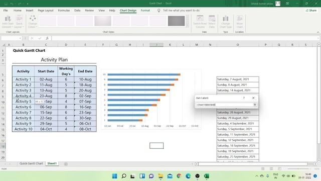 Quick Gantt Chart Tutorial in Hindi смотреть онлайн