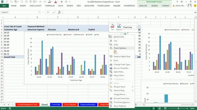 Excel 2013 Statistical Analysis #12: Cross Tabulation & Charts For Two Variables, Simpson’s Paradox смотреть онлайн