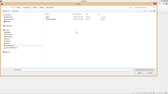 Sibelius XML Import Export смотреть онлайн