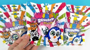 ПЛЮШЕВЫЕ СКВИШИ Wishy Squishy Plushy! ИГРУШКИ АНТИСТРЕСС от ДеАгостини! Surprise toys unboxing