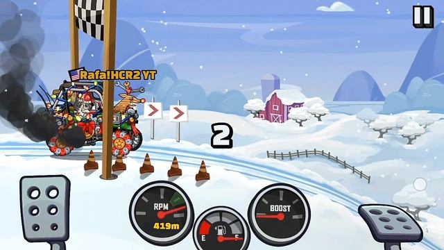 Hill Climb Racing 2 - Paint Christmas Hill Climber MK 2 | Rafa!HCR2