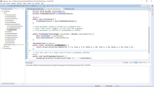 JUnit - Parameterized Test смотреть онлайн