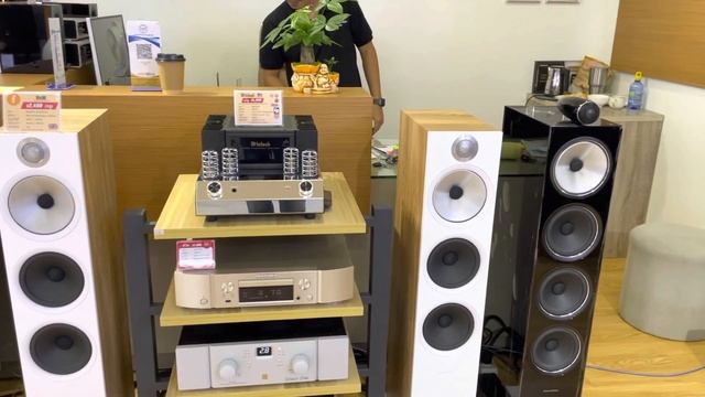 សាកអំភ្លីអ៊ីតាលី UNISON RESEARCH UNICO DUE + B&W 603 Anniversary + MARANTZ ND8006