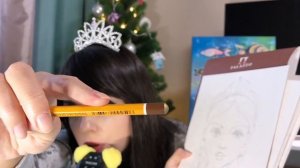 АСМР/ASMR Рисую твой портрет. Жую жвачку♥️