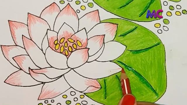 Learn Colors With Flower Coloring Pages How To Coloring Lotus | Magic Colors смотреть онлайн