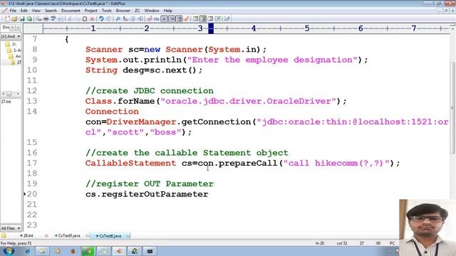 51 Advanced Java Tutorial |JDBC|non select queries pl-sql procedure with CallableStatement |adv jav смотреть онлайн