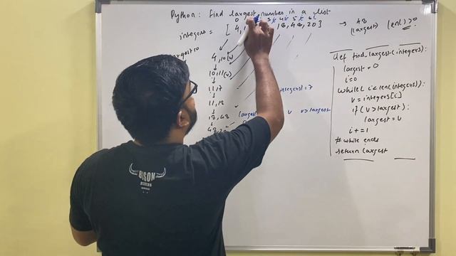 Python program to find largest number in a list in Hindi | CBSE Class 11 & 12 Computer Science смотреть онлайн