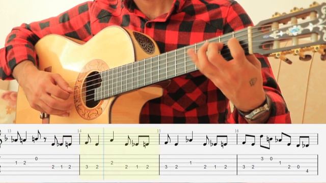 Tico Tico ( Guitar Cover + TAB) | آموزش آهنگ تیکو تیکو
