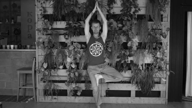 Врикшасана - поза дерева | Turn on yoga с Александром Хохловым смотреть онлайн