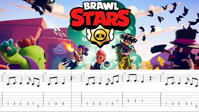 BRAWL STARS (GUITAR TAB+SCORE) смотреть онлайн