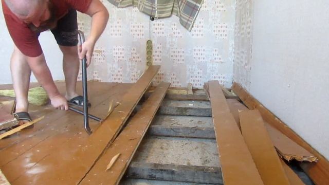 РАЗОБРАЛ СТАРЫЙ ДЕРЕВЯННЫЙ ПОЛ I ЗАЛИЛ БЕТОННЫЙ смотреть онлайн