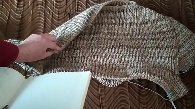 первый процесс 2021 года/пуловер мужу/спицами//реглан-погон смотреть онлайн