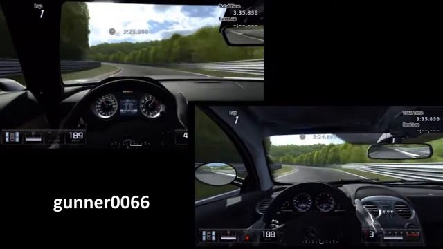 Mercedes-Benz SLS AMG vs. Mercedes-Benz SLR McLaren, Nürburgring Nordschleife HD смотреть онлайн