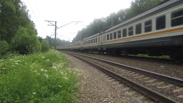 ЭД4М-0484 перегон Суходрев-Тихонова Пустынь смотреть онлайн