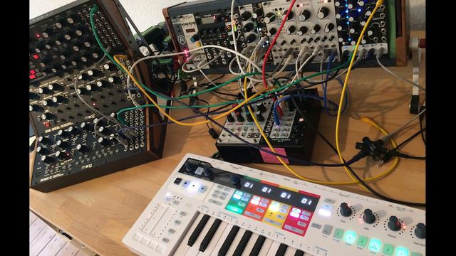 Moog Sound Studio #3  -AUDIO ONLY- (Mother 32, DFAM, Subharmonicon) + Qu-Bit Bloom