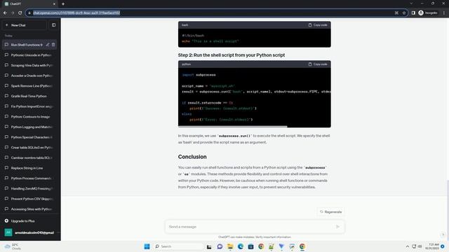 Can I run a shell function from a python script смотреть онлайн