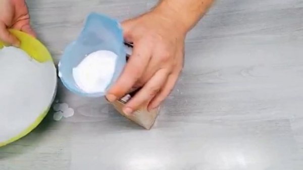 DIY home decor vase making. white cement craft