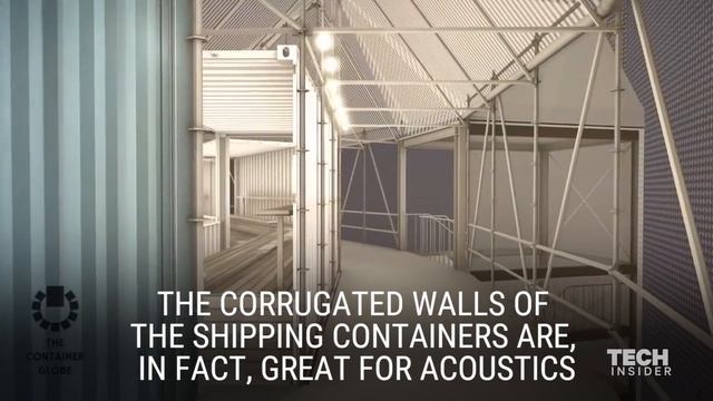 Shakespeare's Globe Theater Made Of Shipping Containers смотреть онлайн