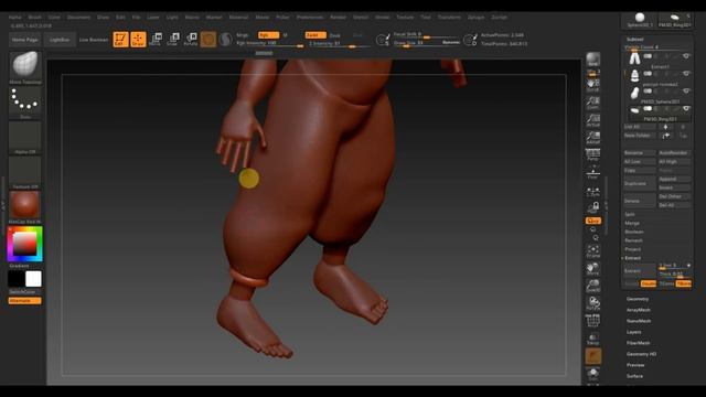 Zbrush 2019 BLENDER 2.91 Разул капитан стражи процесс лепки смотреть онлайн