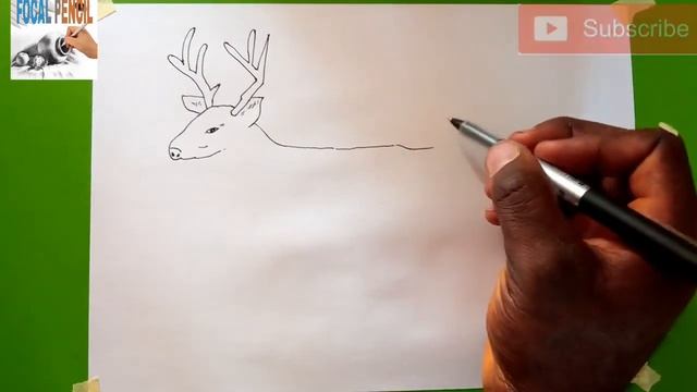 Learn How To Draw BUCK DEER. (Step by step Drawing tutorial) смотреть онлайн