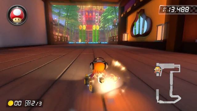 Mario Kart 8 Deluxe - Ninja Hideaway (Lucky Cat Cup) смотреть онлайн